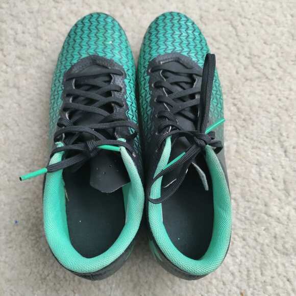 Under Armour Soccer Futbol Cleats Youth Size 5Y Black Green Lace Up 1278846-001 - Picture 5 of 8